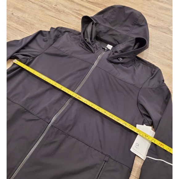 GAP Fit Hybrid Tech Hooded Full Zip Jacket Black Mens Sz XL NEW NWT $100 retail - Picture 8 of 16